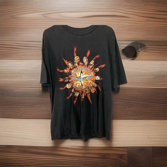 Tultex Other - WCW Wrestling XL T-Shirt Sting Flair Goldberg WWE Kansas Lottery Tee Shirt